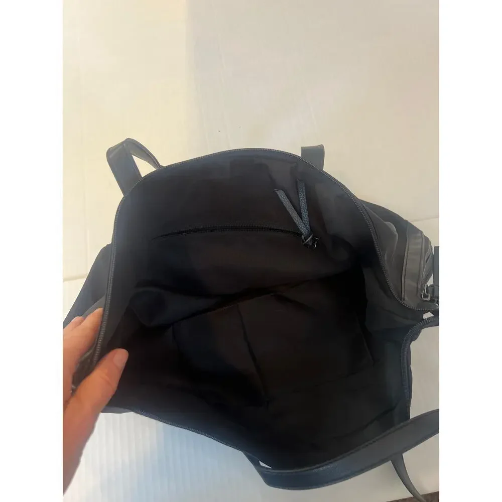 Botkier New York Bond Tote bag in black nylon with leather trim NWT